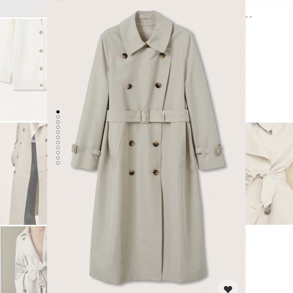 Mango double breasted trench. Size S. Like new